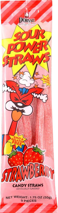 Thumbnail for Sour Power Strawberry Straws 24 ct.