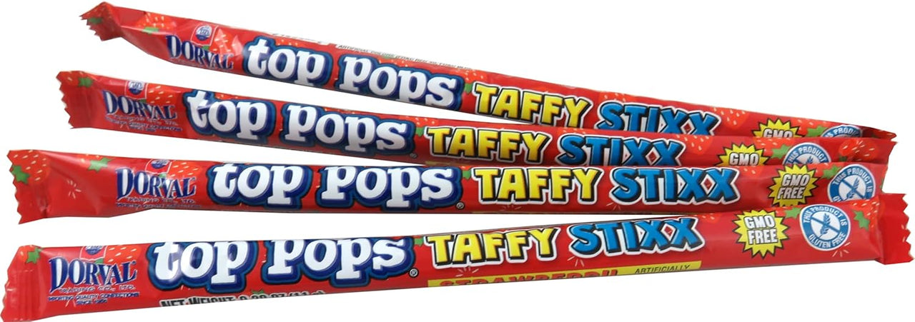 Top Pops Strawberry Taffy Stixx 12 ct.