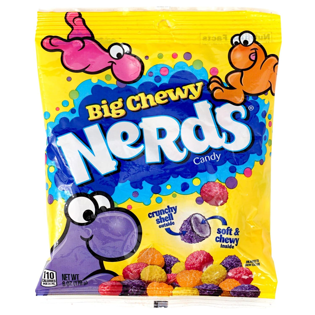 Nerds Big Chewy 6 oz peg bag. 12 ct.