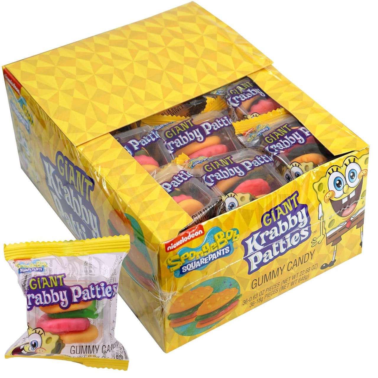 SpongeBob Giant Gummy Krabby Patties 48 ct.