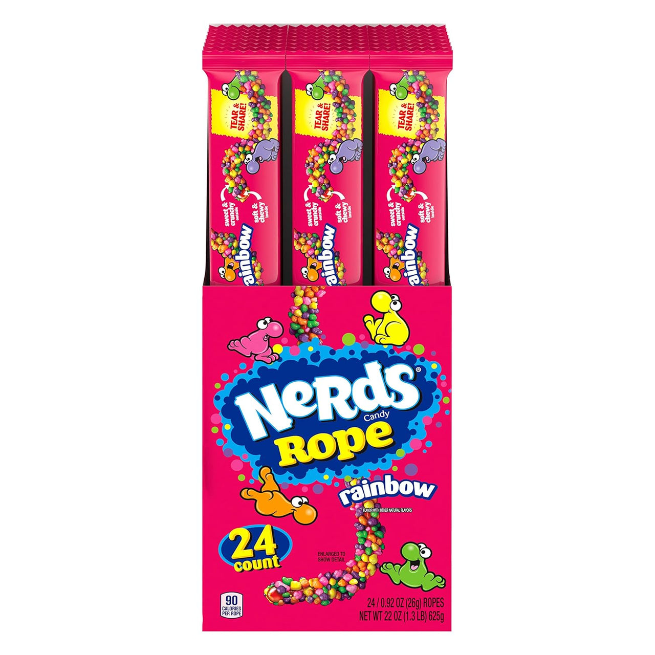 Nerds Rope Rainbow 24 ct.