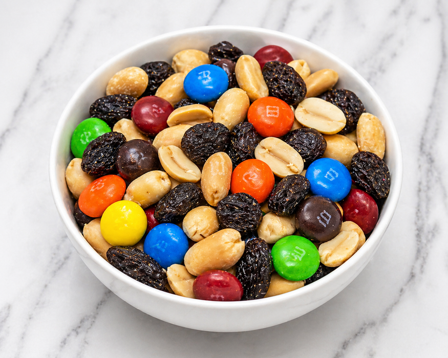 G.O.R.P. Snack Trail Mix – Milk Chocolate Candies, Roasted Peanuts & Chewy Raisins