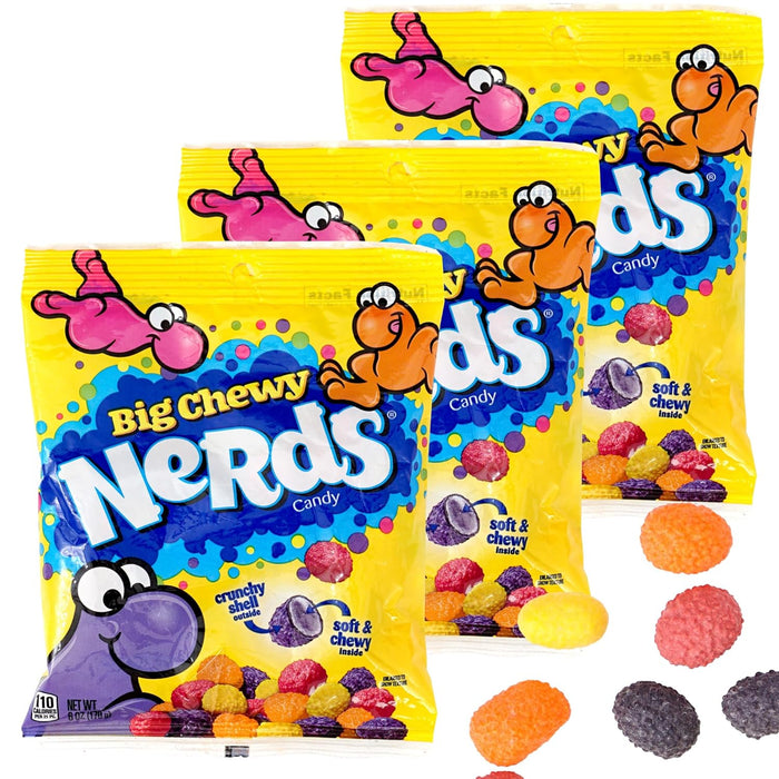 Nerds Big Chewy 6 oz peg bag. 12 ct.