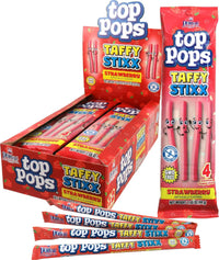 Thumbnail for Top Pops Strawberry Taffy Stixx 12 ct.