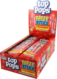 Thumbnail for Top Pops Strawberry Taffy Stixx 12 ct.