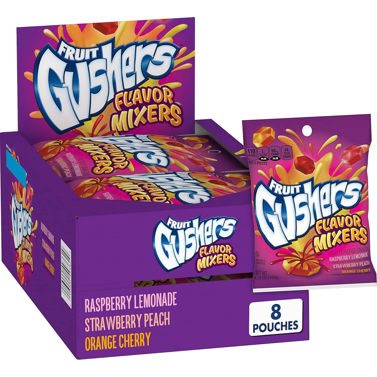 Gushers Flavor Mixers Fruit Flavored Snacks 8 ct.