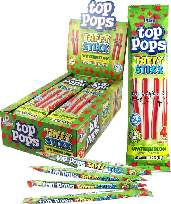 Top Pops Watermelon Taffy Stixx 12 ct.