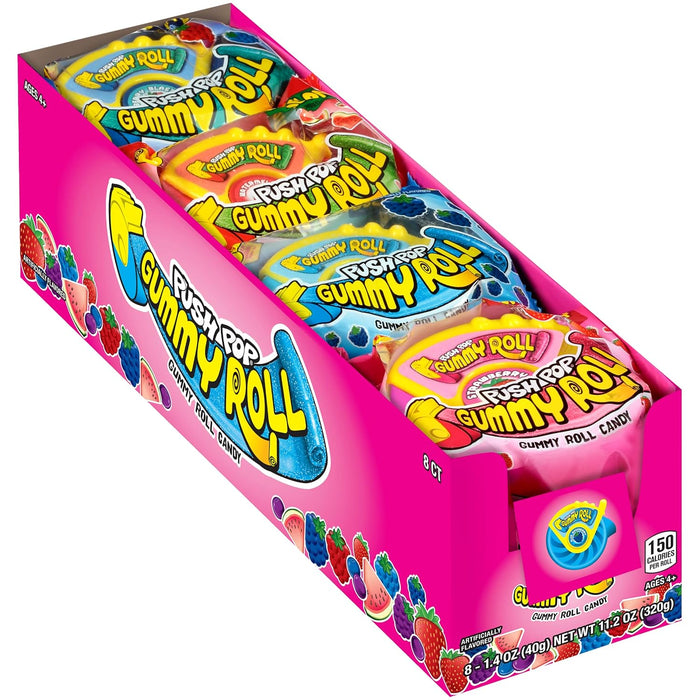 Push Pop Gummy Roll 8 ct.