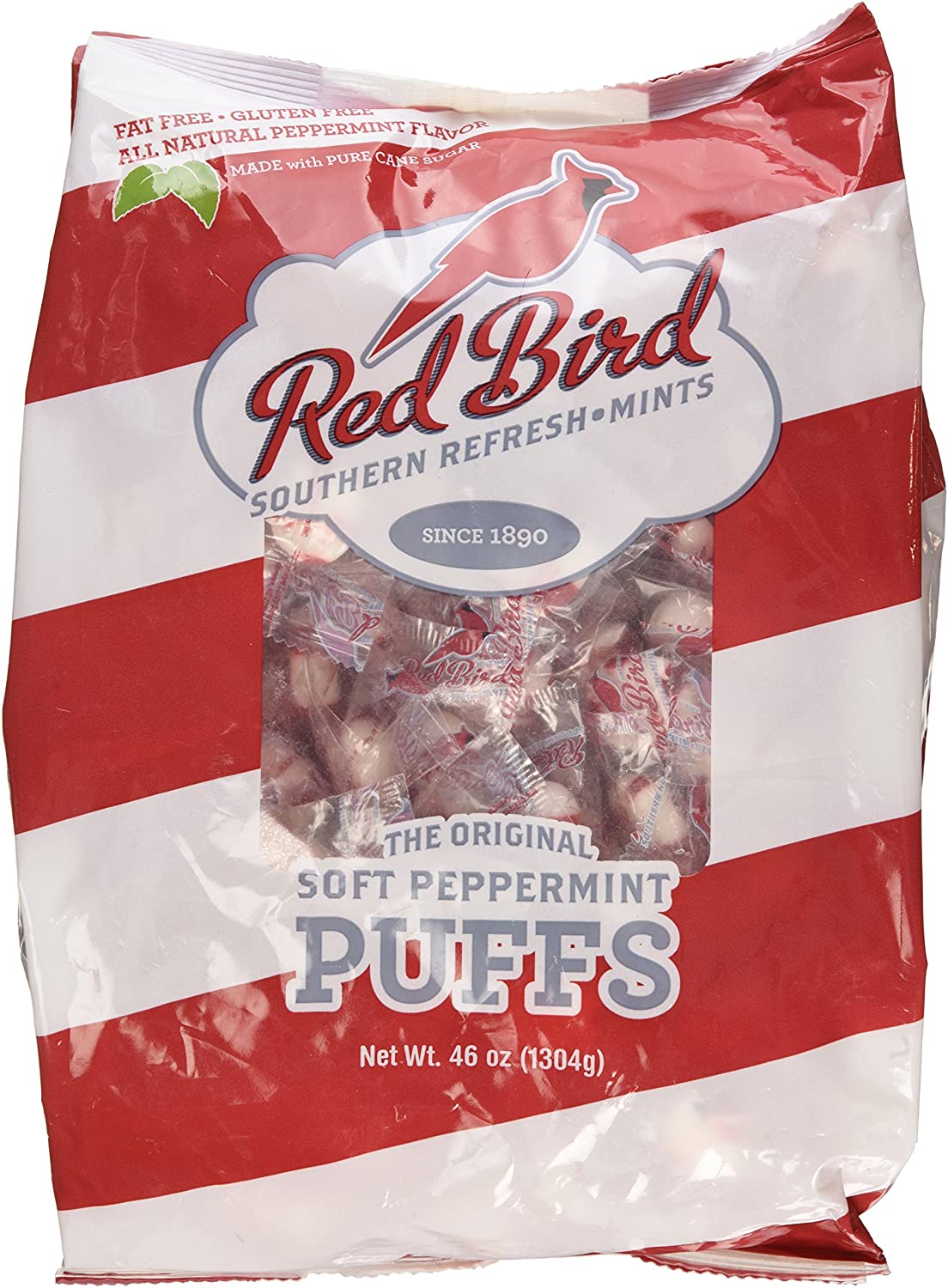 Red Bird Soft Peppermint Puffs Mints 2.875 lb.