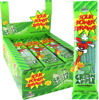 Thumbnail for Sour Power Green Apple Straws 24 ct.