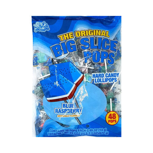 Big Slice Blue Raspberry Pop 48 ct.