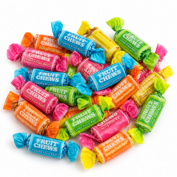 Tootsie Rolls Fruit Chews – Soft Chewy Candy with Cherry, Lemon, Lime & Orange Flavors, Individually Wrapped