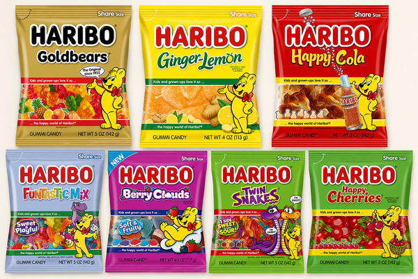 Haribo Variety Pack Gummy Candy Bundle