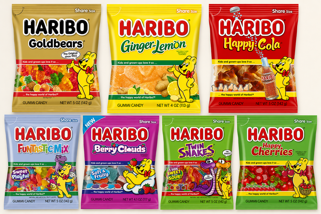 Haribo Variety Pack Gummy Candy Bundle