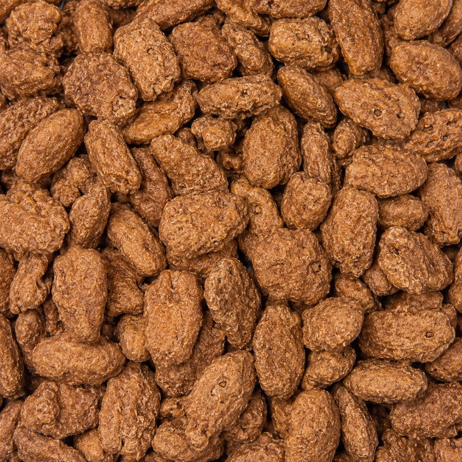 Praline Pecans – Sweet Glazed Crunchy Pecan Halves, Buttery Candied Snack, Fresh Gourmet Treat