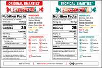 Smarties Original & Tropical Candy Variety Pack – Colorful Fruity Rolls, Bulk Sweet Treats