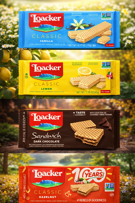 Loacker Wafer Variety Bundle 5 pack