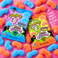 Warheads Sour Clouds Peach & Cotton Candy Gummies – 2 Pack