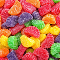 Assorted Fruit Slice Candy & Boston Fruit Slices – Soft Chewy Jelly Slices with Sugar Coating, Fruity Flavored