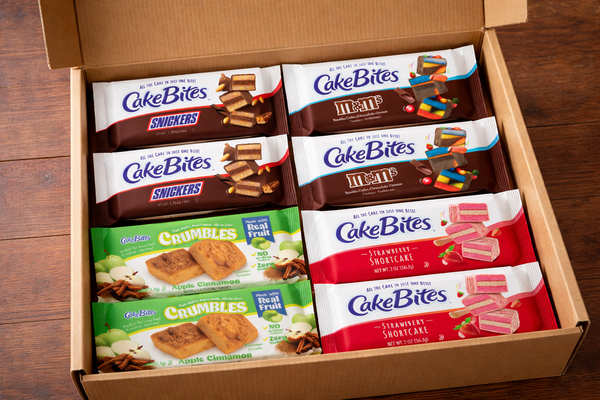 Cake Bites Variety Box – Assorted Mini Cake Snacks 8 Pack