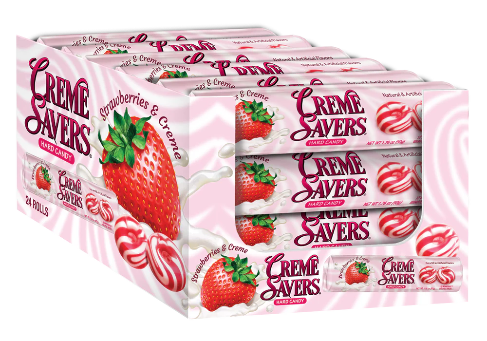 Crème Savers Strawberry & Crème Rolls 24 ct.