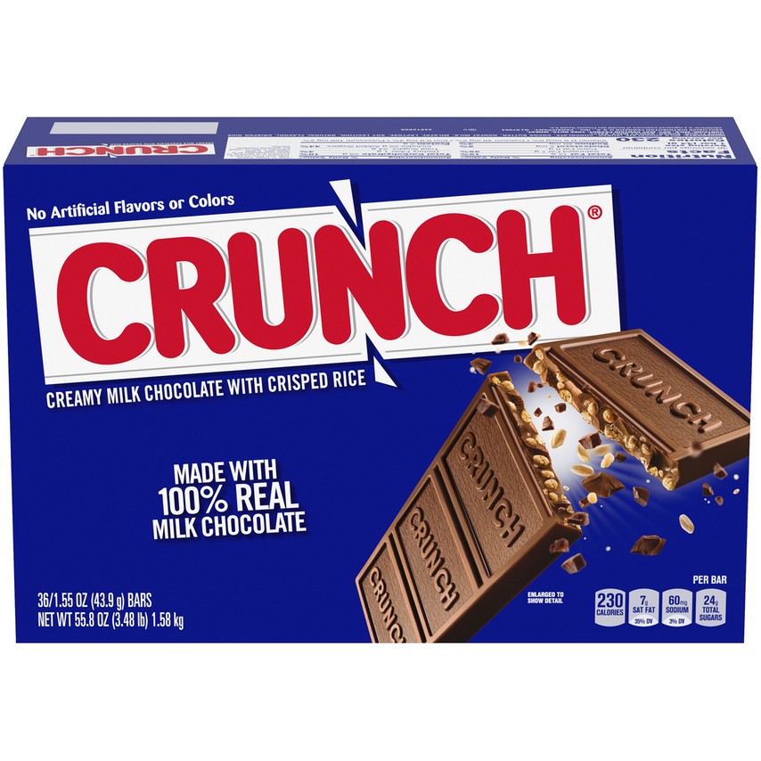 Crunch Milk Chocolate Candy Bar 36 ct.