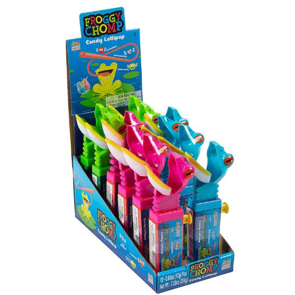 Froggy Chomp Candy Lollipop 12 ct.