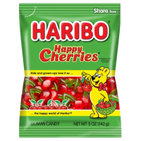 Thumbnail for Haribo Happy Cherries Gummi Candy Peg Bag 5oz. 12 ct.