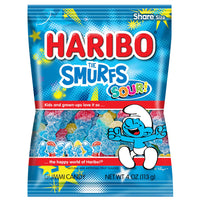 Thumbnail for Haribo Smurfs Gummi Candy Peg Bag 4oz. 12 ct.