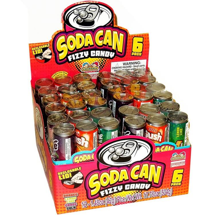 Soda Pop Fizzy Candy 12 ct.