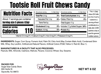 Tootsie Rolls Fruit Chews – Soft Chewy Candy with Cherry, Lemon, Lime & Orange Flavors, Individually Wrapped