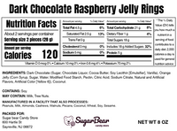 Dark Chocolate Covered Raspberry Jelly Rings