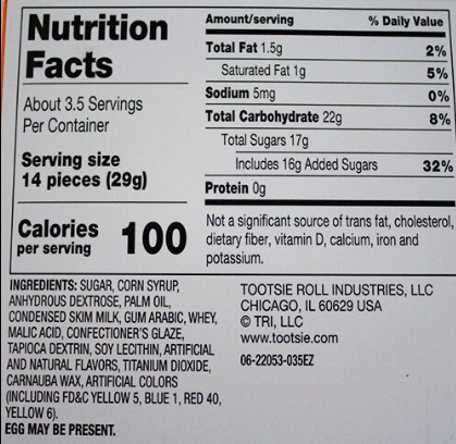 Tootsie Rolls Fruit Chews – Soft Chewy Candy with Cherry, Lemon, Lime & Orange Flavors, Individually Wrapped