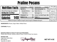 Praline Pecans – Sweet Glazed Crunchy Pecan Halves, Buttery Candied Snack, Fresh Gourmet Treat