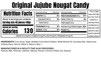 Original Jujube Nougat Candy – Soft Chewy Nougat with Colorful Jelly Pieces, Individually Wrapped Sweet Snack
