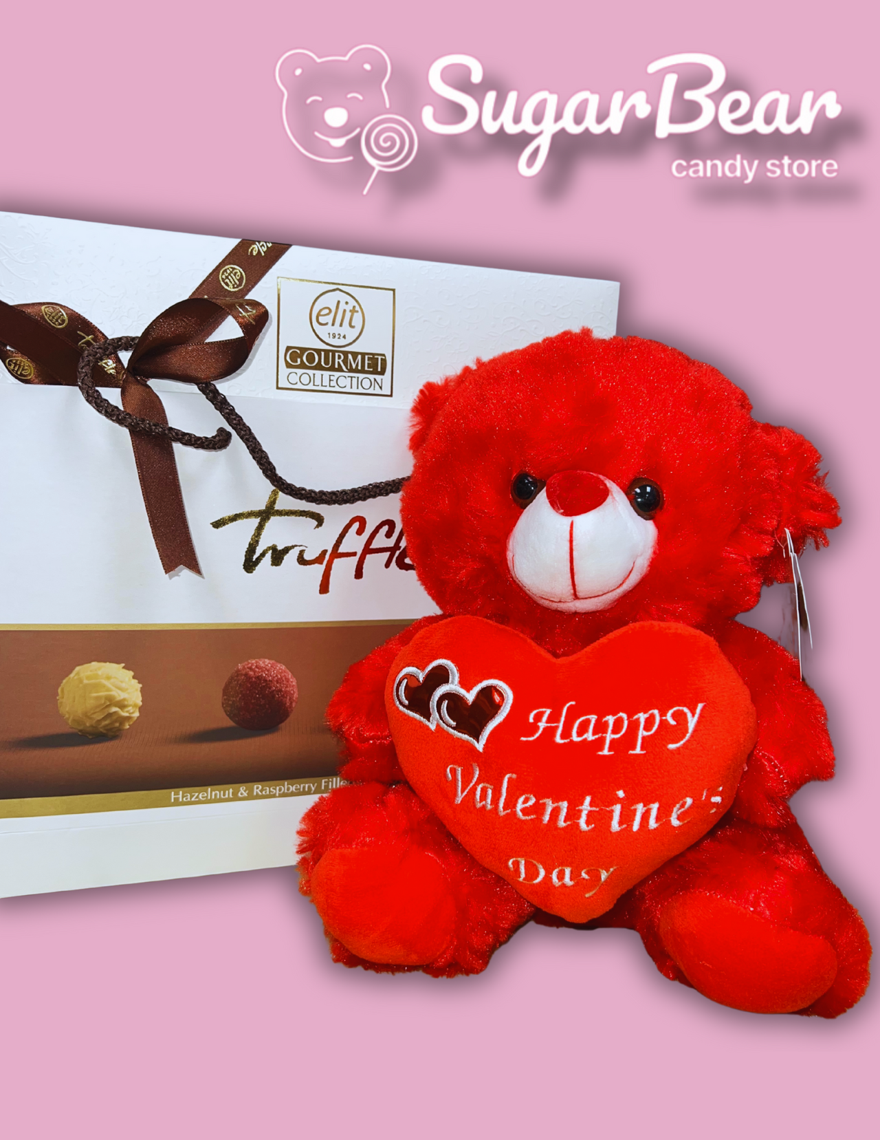 LoveBuddy: Valentine's Day Red Stuffed Bear