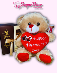 Thumbnail for Love Charm: Valentine's Day Brown Stuffed Bear