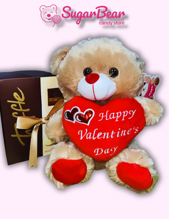 Love Charm: Valentine's Day Brown Stuffed Bear