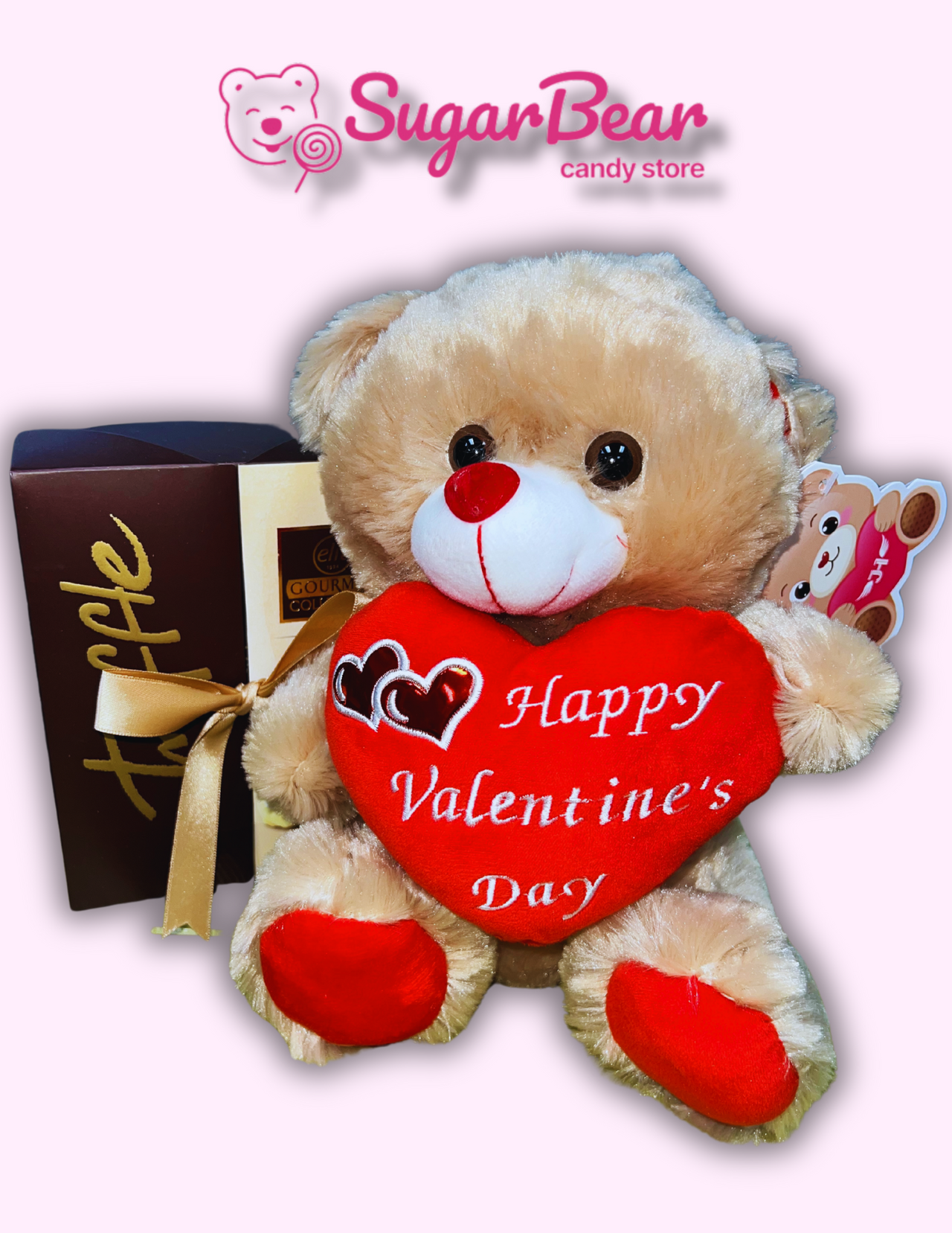 Love Charm: Valentine's Day Brown Stuffed Bear