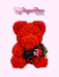 Thumbnail for Scarlet Elegance: Large Red Rose Bear with Bouquet for Valentine's