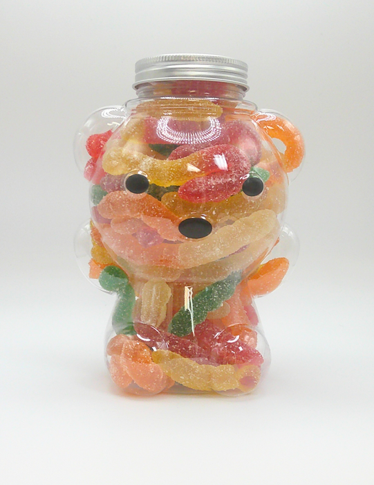 Jar of Sour Gummy Worms