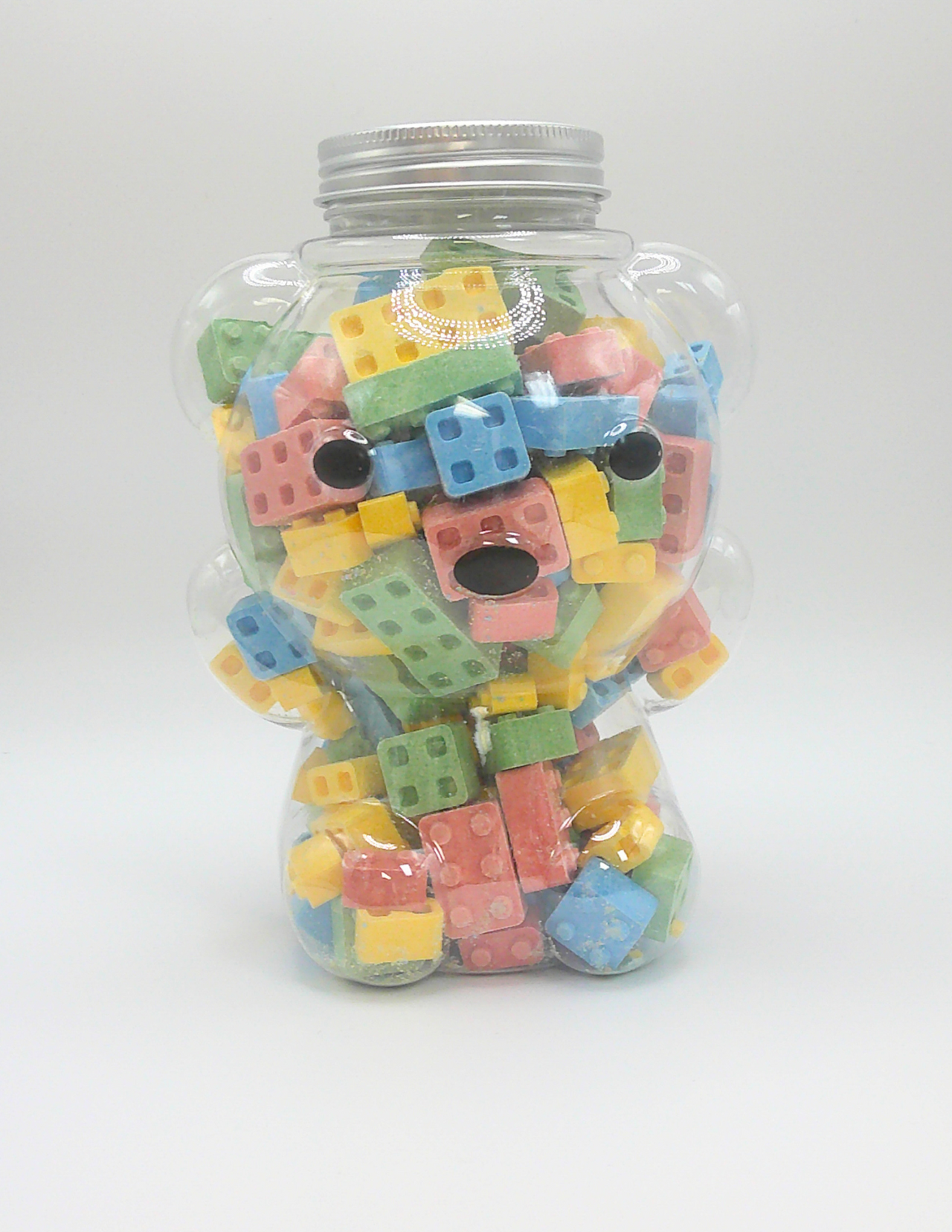 Jar of Lego Candy Blocks
