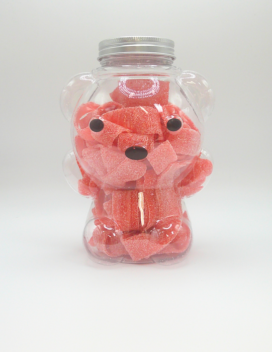 Jar of Sour Strawberry Belts