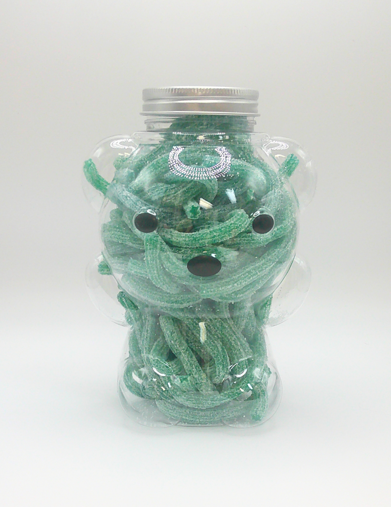 Jar of  Sour Green Apple Straws