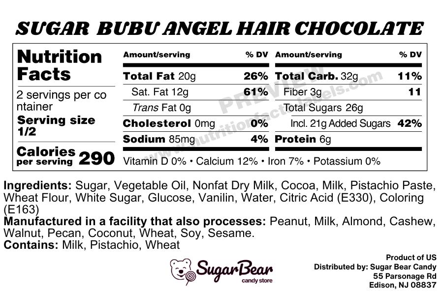 Sugar Bubu Chocolate Collection Gift Set 4 Pack – Angel Hair, Mango Jelly, Matcha Strawberry, Dubai Pistachio