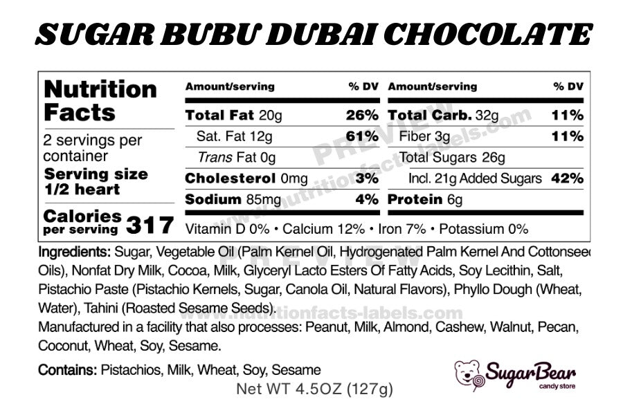 Sugar Bubu Chocolate Collection Gift Set 4 Pack – Angel Hair, Mango Jelly, Matcha Strawberry, Dubai Pistachio