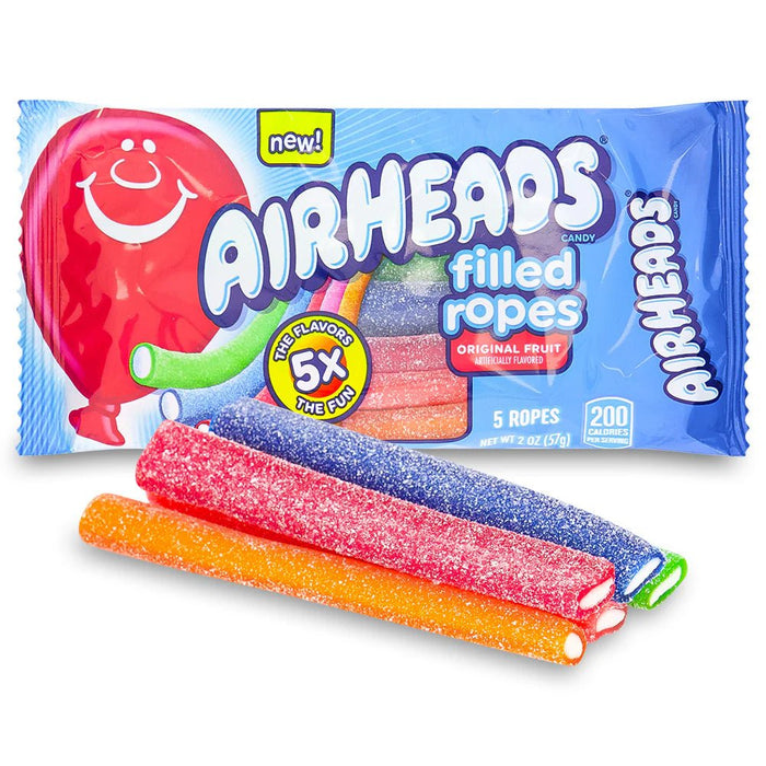 Airheads Filled Ropes 18 ct. - Novelty | Sugar Bear Candy