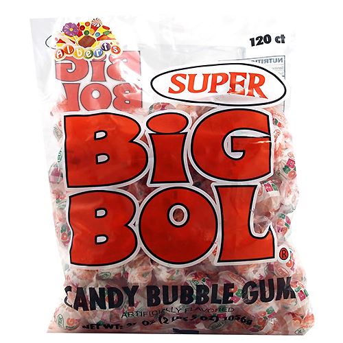 Super Big Bol Candy Bubble Gum 120 ct.