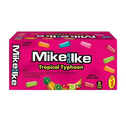 Mike and Ike Tropical Typhoon 0.78 oz. Box 24 ct.