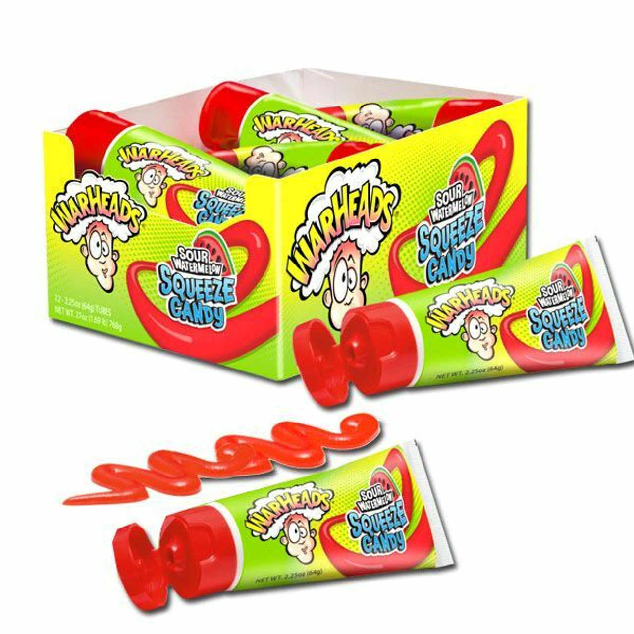 Warheads Watermelon Sour Squeeze Candy 12 ct.